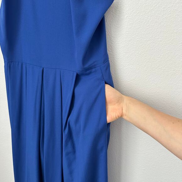 1.State Blue Wide Leg Palazzo Jumpsuit Size 0 - Picture 7 of 10